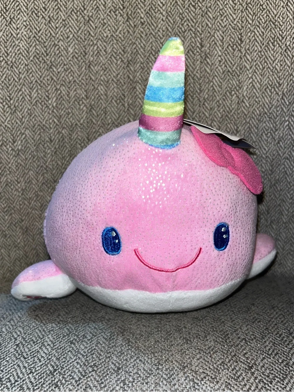 Build A Bear Sanrio Hello Kitty 8” NARWHAL Pink Plush Summer Waves Mini NWT HTF
